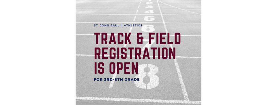 Track & Field Registration is Open! 